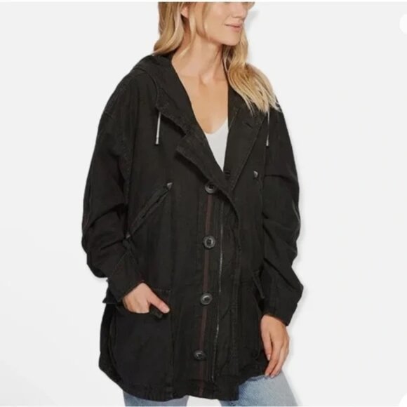 NWOT Free People Joshua Tree Anorak Jacket Black Size XS Retail:  $188 - Picture 1 of 6